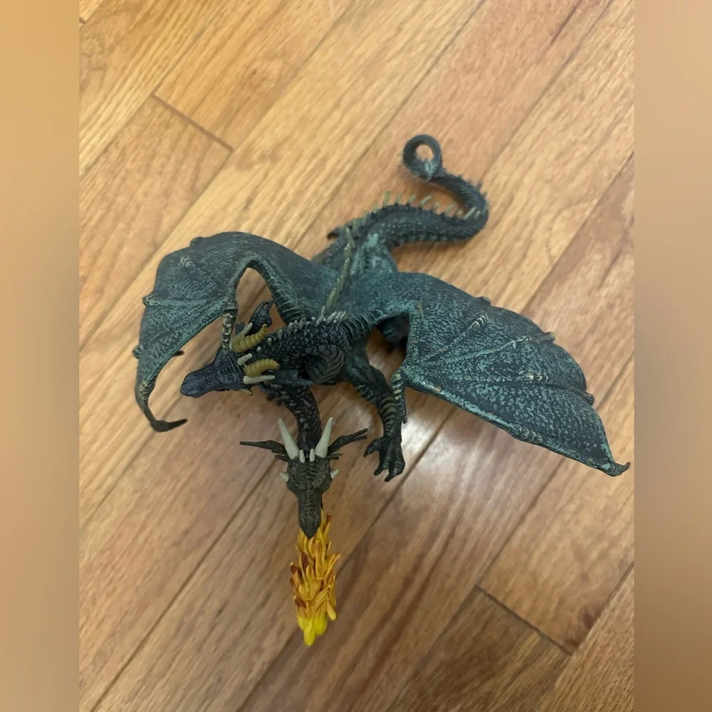 Papo Vintage Two Headed Drago Figure - Picture 2 of 4